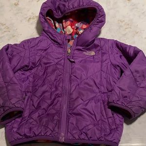 North Face quilted puff jacket-Reversible!!
